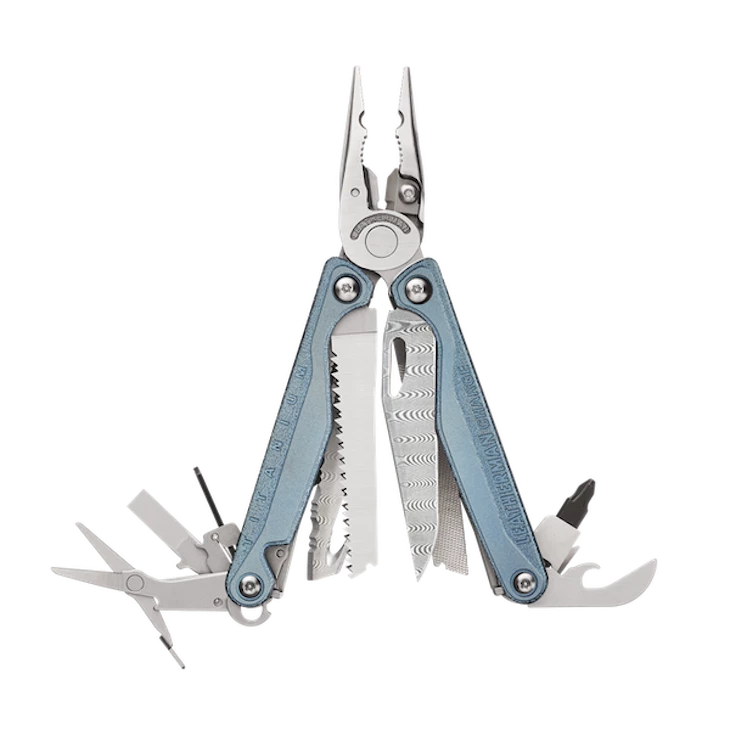 Leatherman adds a dash of Damascus steel to its high-end